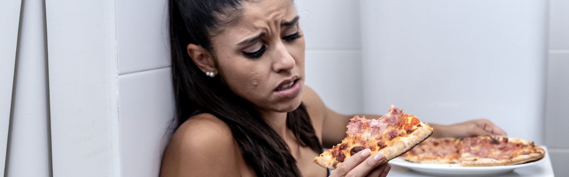 a person eating an unhealthy diet